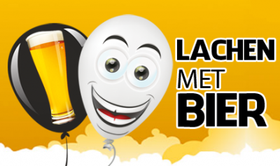 Bierkoerier Lachen met Bier